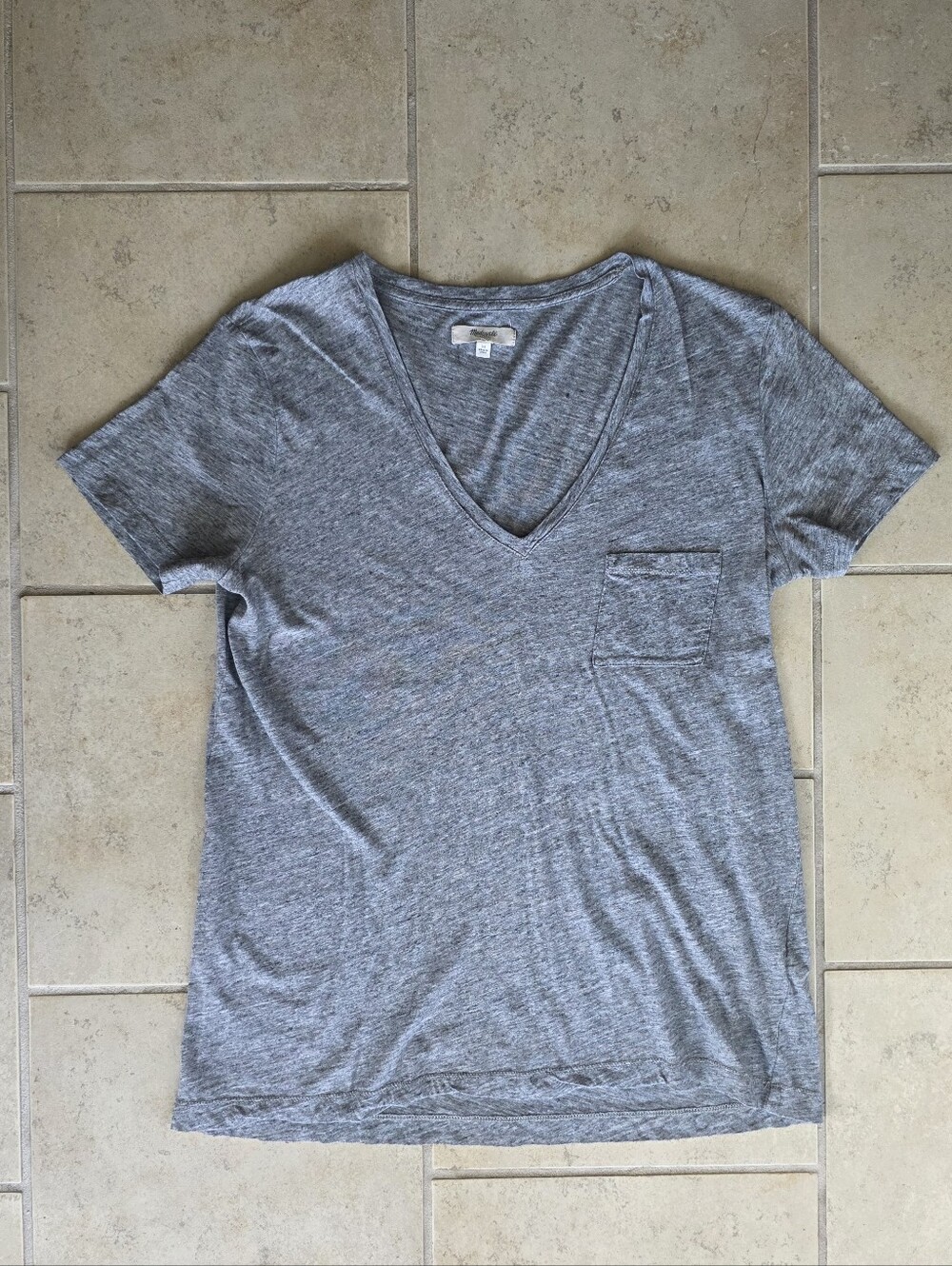 Madewell Cotton V-Neck Shirt